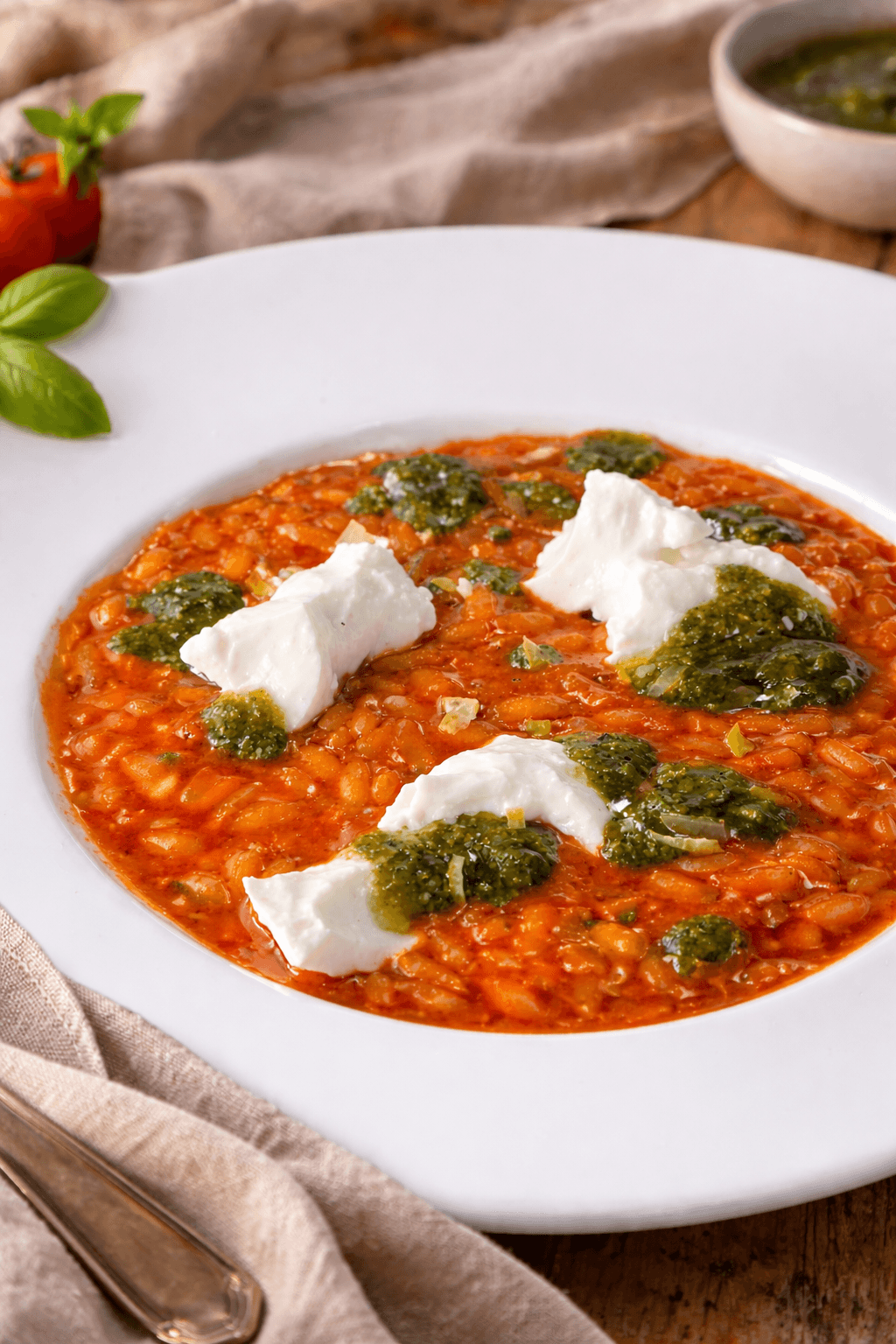 Risotto Pomodoro e pesto